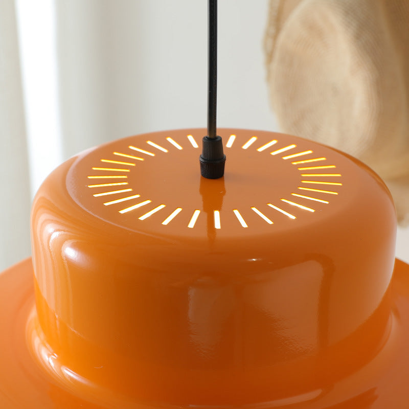 Retro Italian Bauhaus Tiered Metal Ceiling Pendant Light