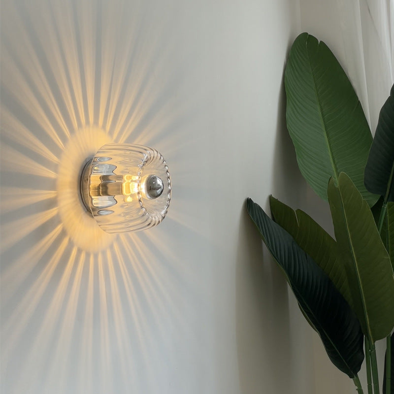 Nordic Bauhaus LED Glass Wall Light for Indoor Lighting