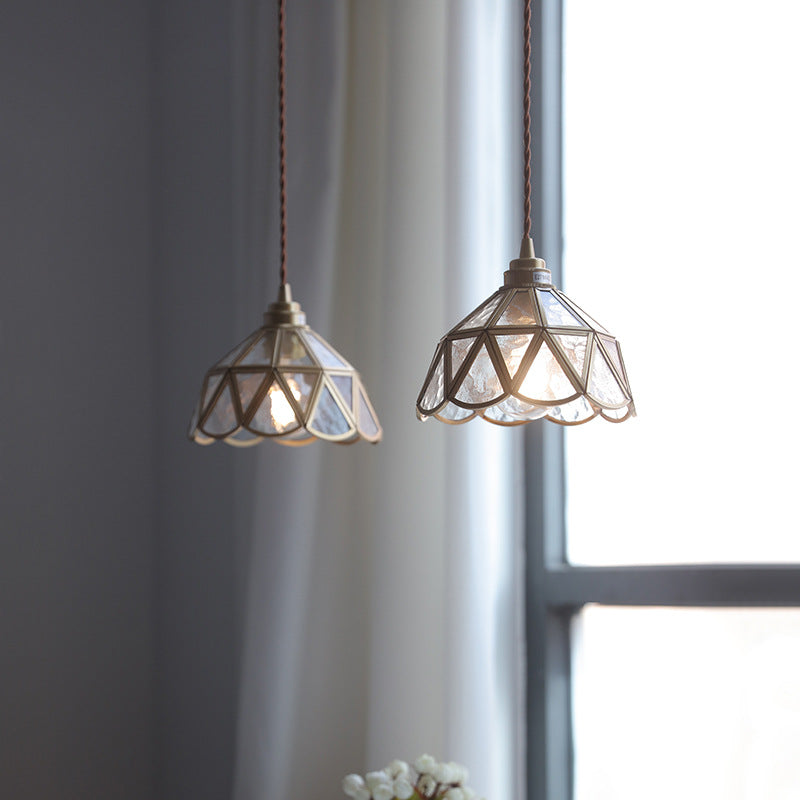 Vintage Geometric Ceramic Pendant Light for Indoor Lighting