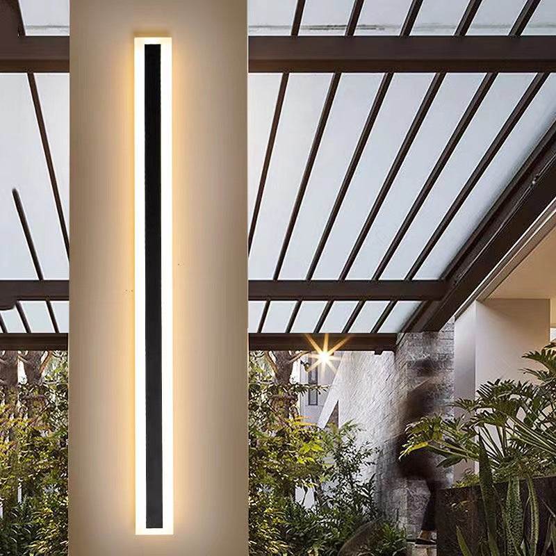Modern Outdoor Integrated LED Wall Light With Warm Glow