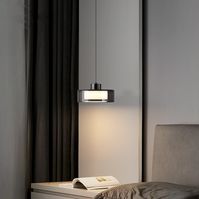 Modern Italian Smoked Glass Pendant Light for Ambient Indoor Lighting