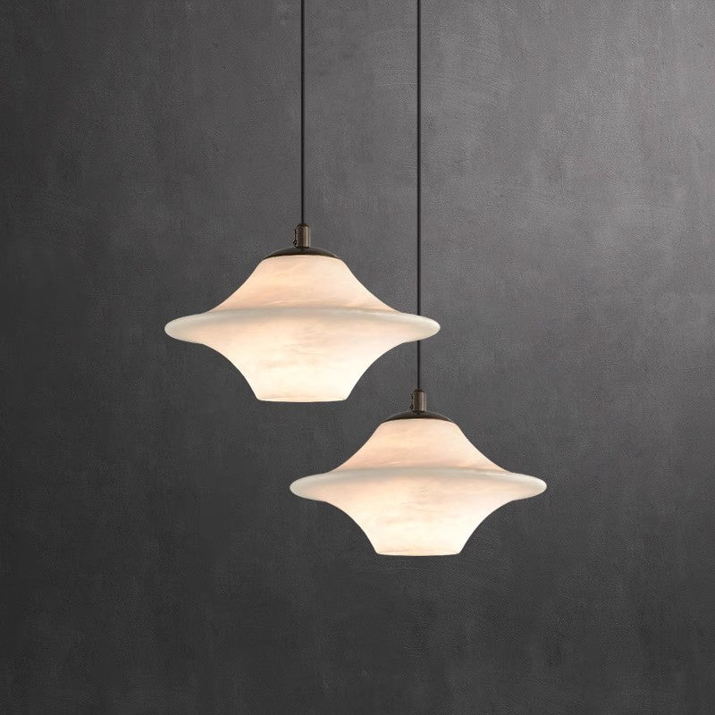 Marble Stone Pendant Lamp With Adjustable Ambient Lighting