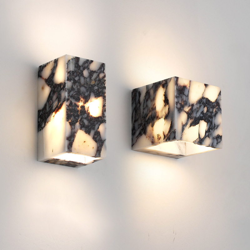 Marble Cube Wall Light for Hallway Bedroom and Living Room Lighting