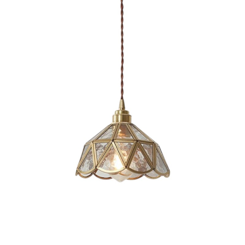 Vintage Geometric Ceramic Pendant Light for Indoor Lighting