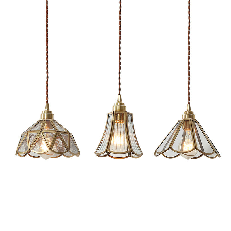 Vintage Geometric Ceramic Pendant Light for Indoor Lighting