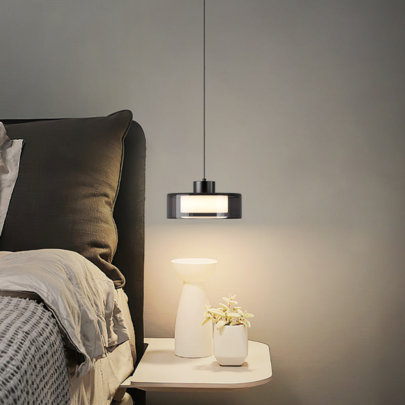 Modern Italian Smoked Glass Pendant Light for Ambient Indoor Lighting
