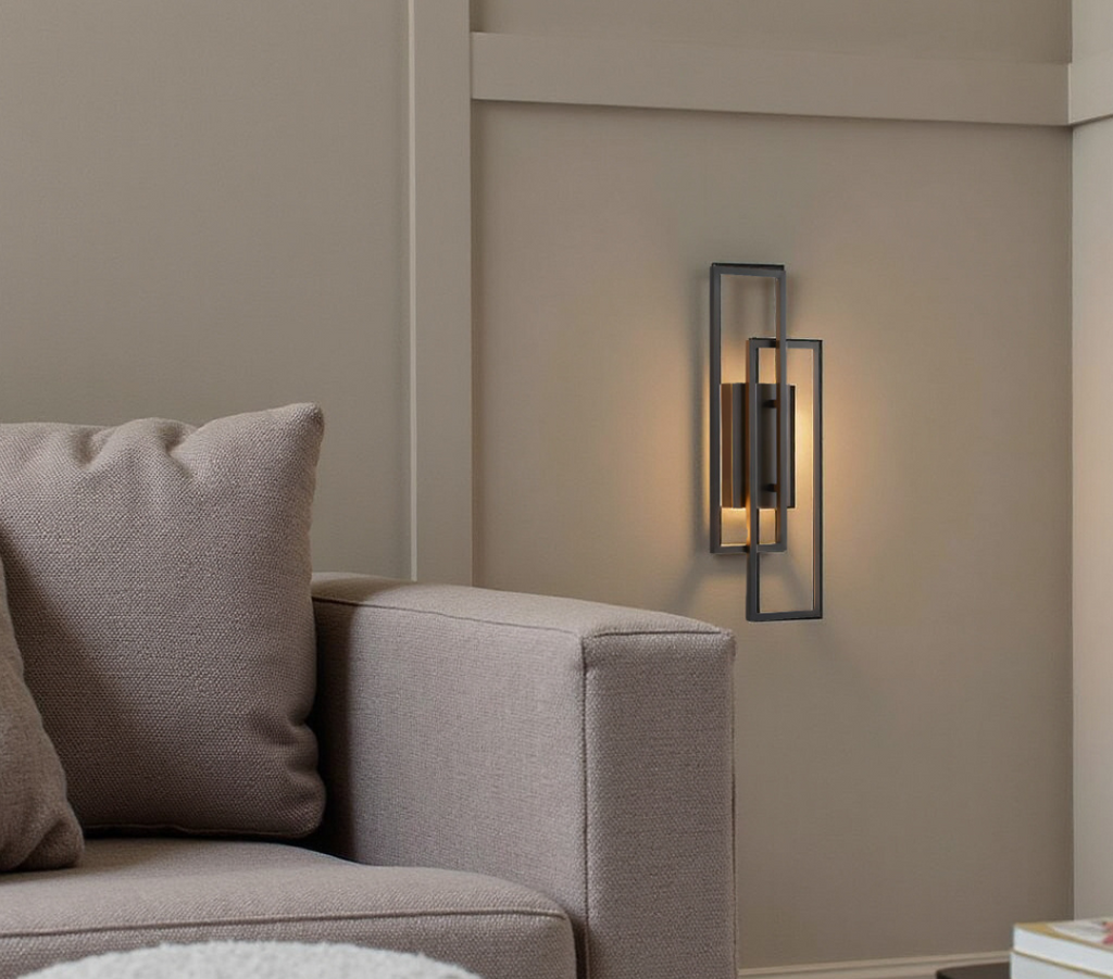 Wall Mounted LED Up And Down Light With Double Rectangle Frame