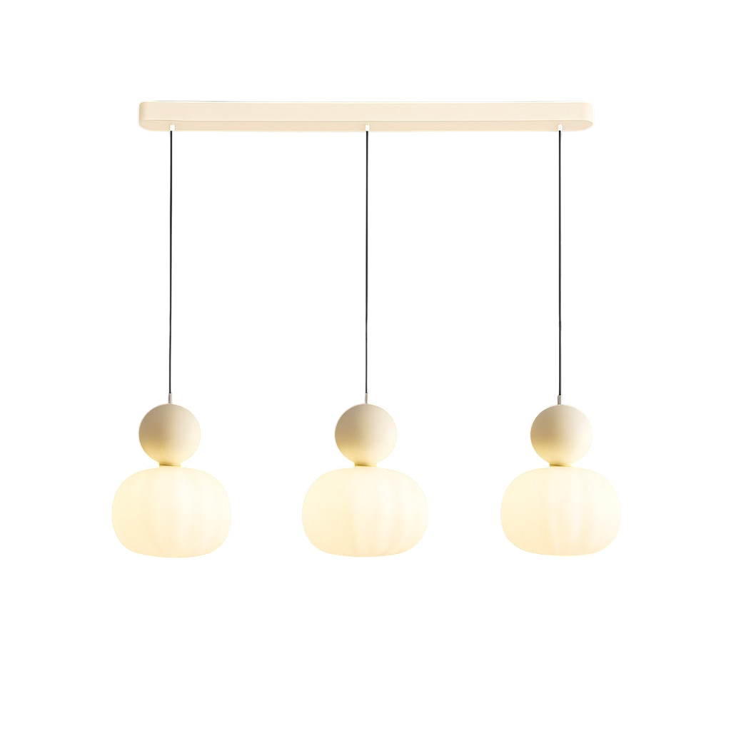 Opal Effect Pendant Light with Coloured Sphere Cap and Adjustable Cable
