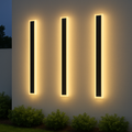 Modern Outdoor Integrated LED Wall Light With Warm Glow
