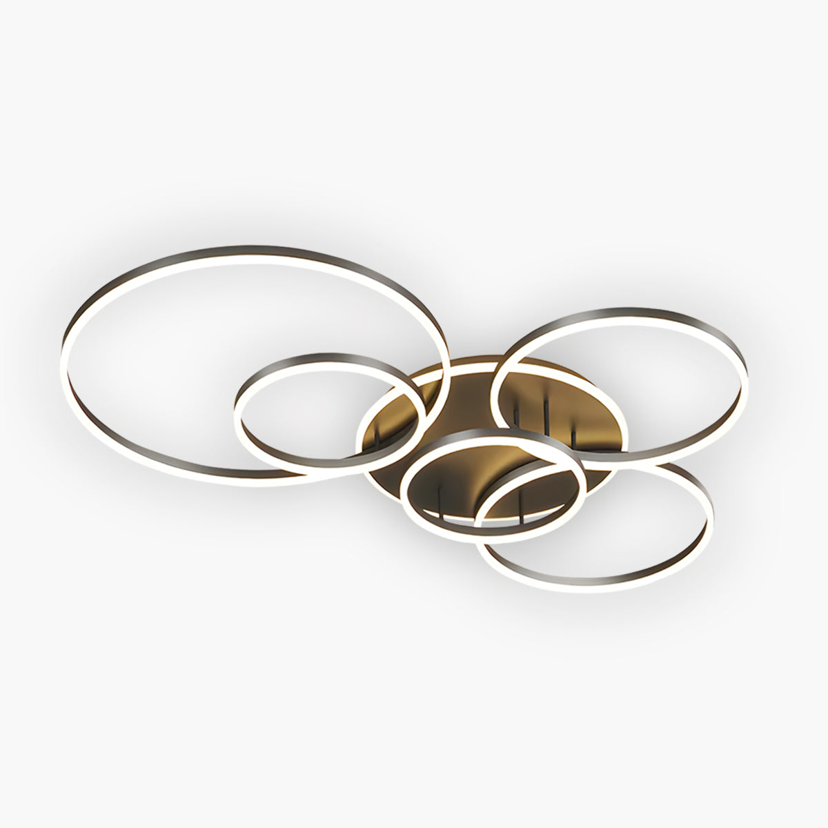 Modern Multi-Ring LED Ceiling Light for Ambient Illumination