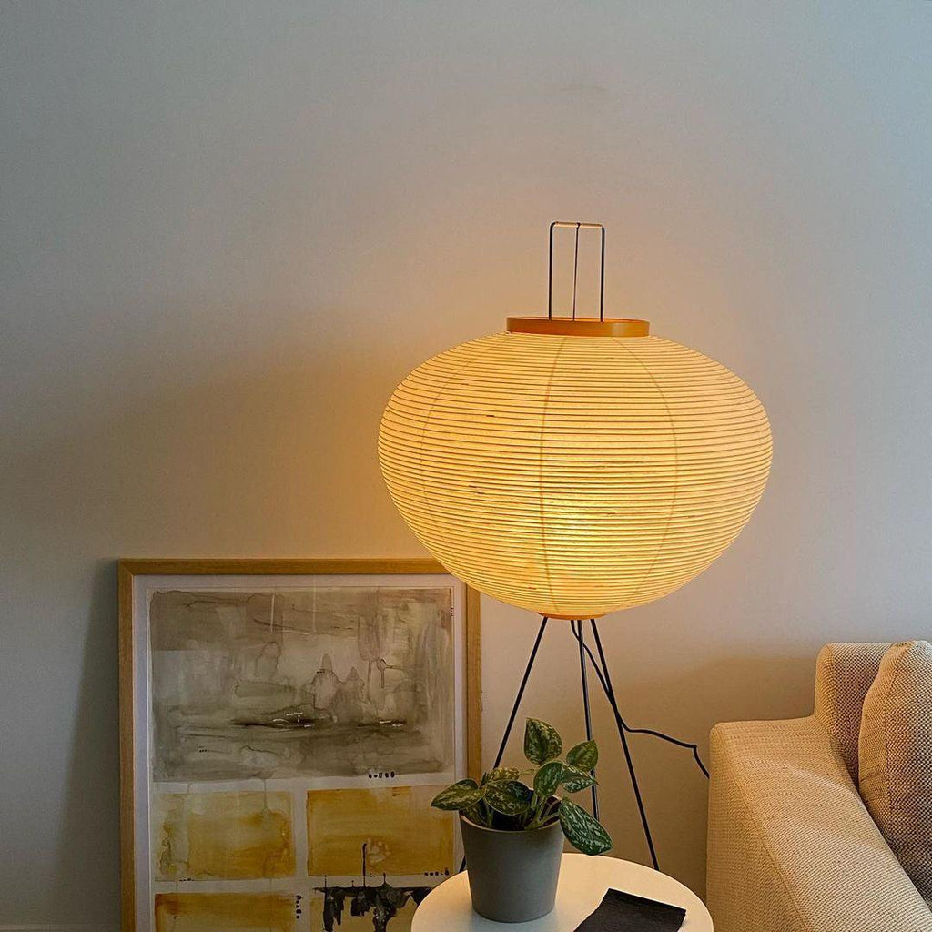Japanese Style Rice Paper Floor Lamp for Soft Diffused Lighting