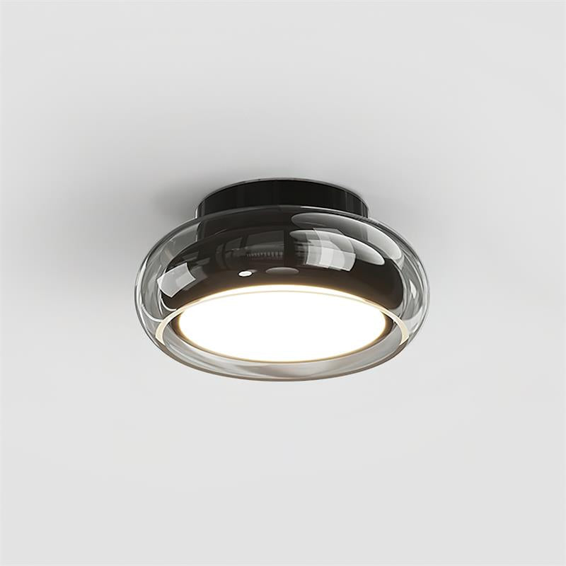 Retro Glass Flush Mount Ceiling Light for Indoor Spaces