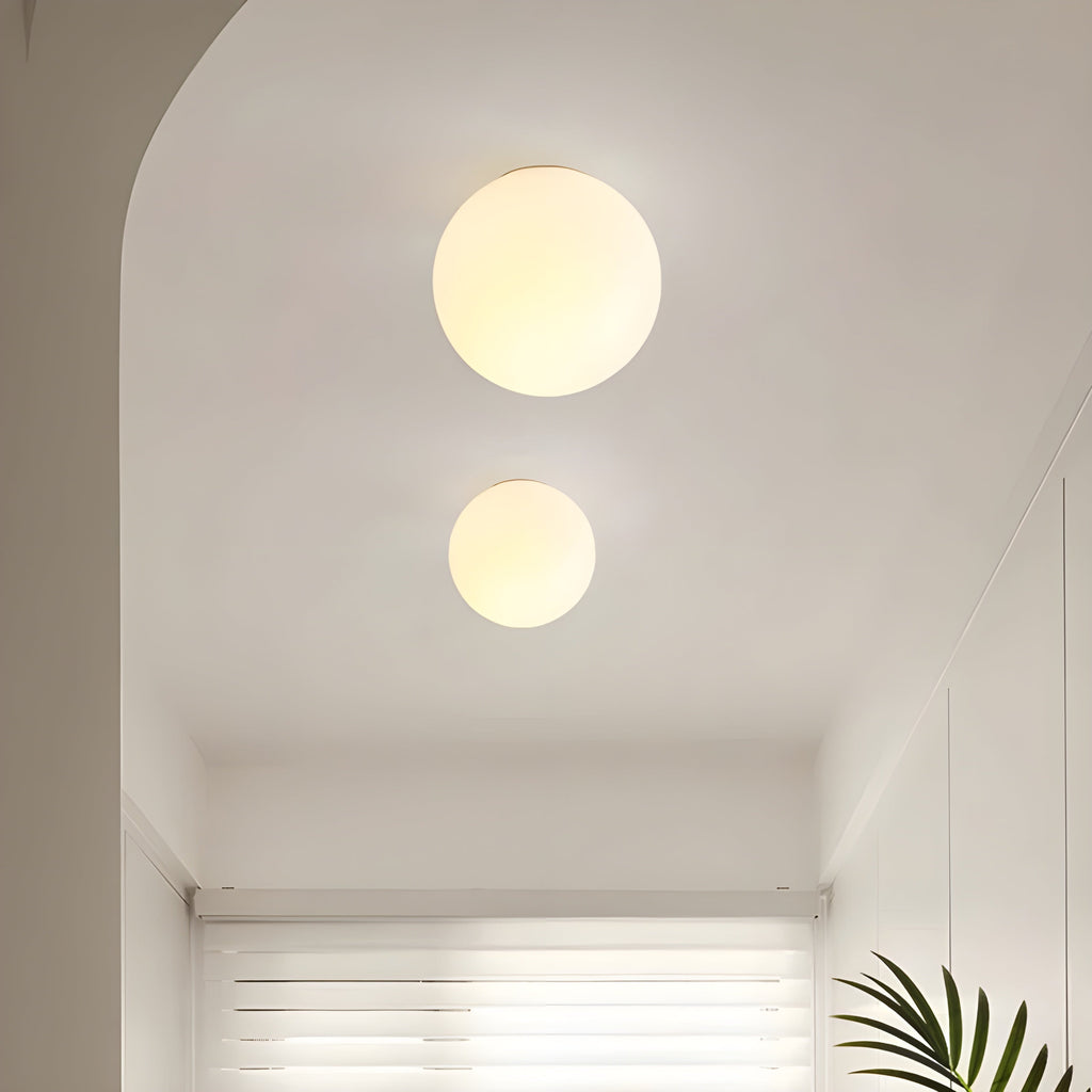Modern Frosted Glass Globe Wall Lamp for Soft Ambient Lighting