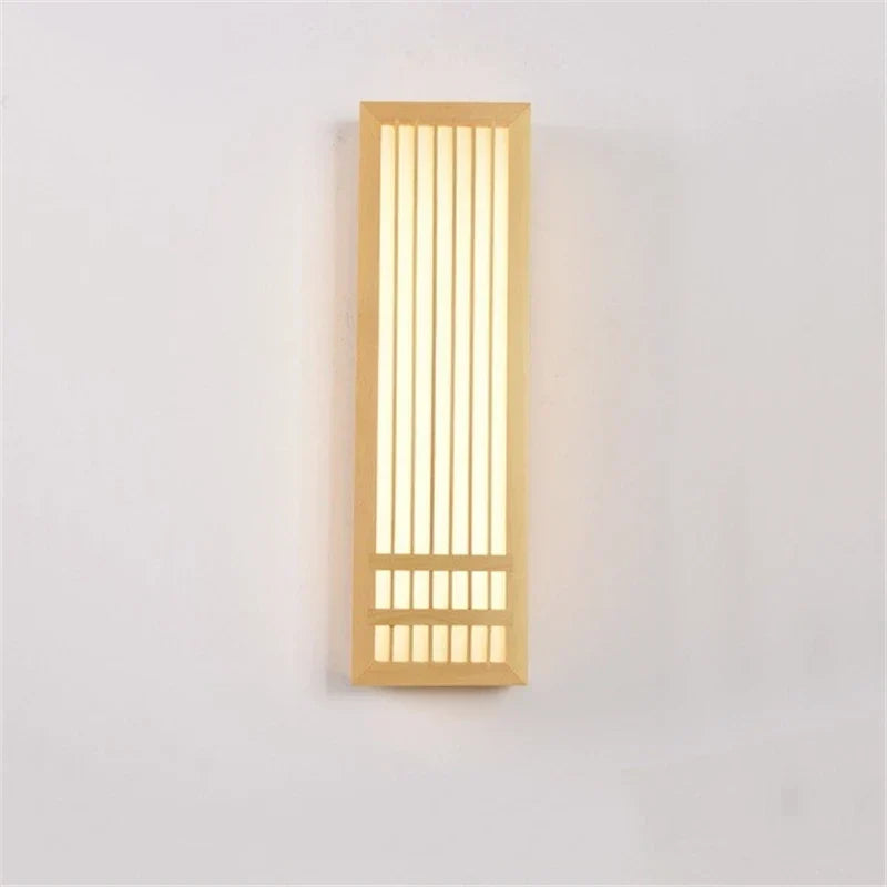 Japandi Wooden LED Wall Sconce Minimalist Ambient Lighting