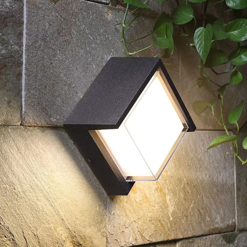 Solar Motion Sensor Outdoor Wall Lamp for Security Lighting