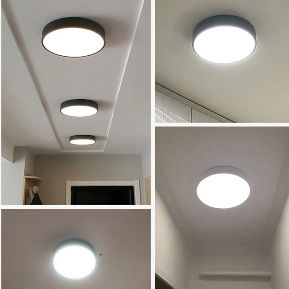Round LED Ceiling Light With Metal Frame For Even Indoor Lighting