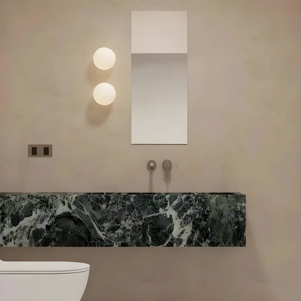 Modern Frosted Glass Globe Wall Lamp for Soft Ambient Lighting