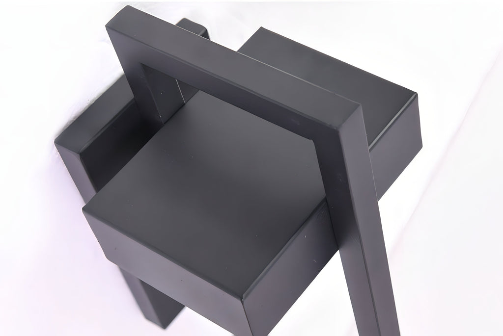 Modern Black Steel Outdoor Wall Lamp For Exterior Lighting