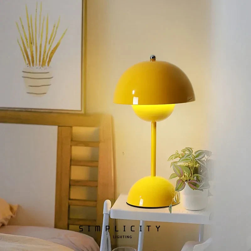 Minimalist Wireless Table Lamp for Cordless Indoor Accent Lighting