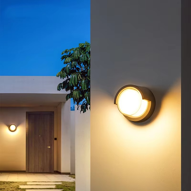Solar Motion Sensor Outdoor Wall Lamp for Security Lighting