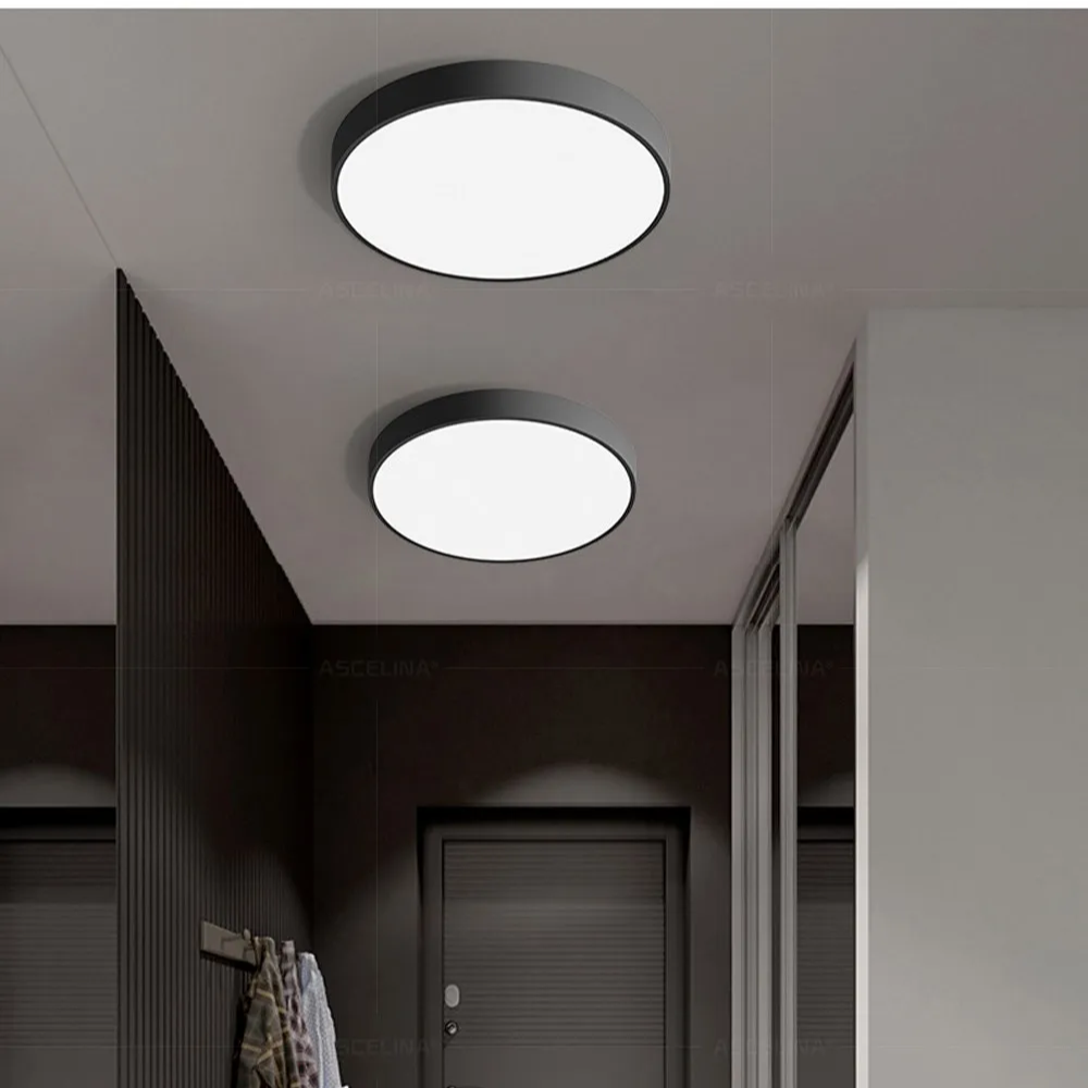 Round LED Ceiling Light With Metal Frame For Even Indoor Lighting