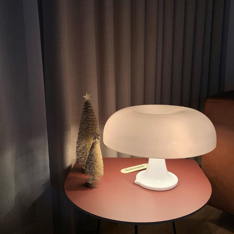 Scandinavian Mushroom Table Lamp for Soft Downward Lighting