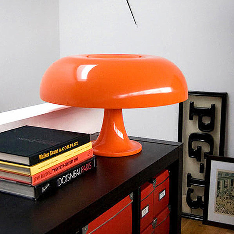 Scandinavian Mushroom Table Lamp for Soft Downward Lighting