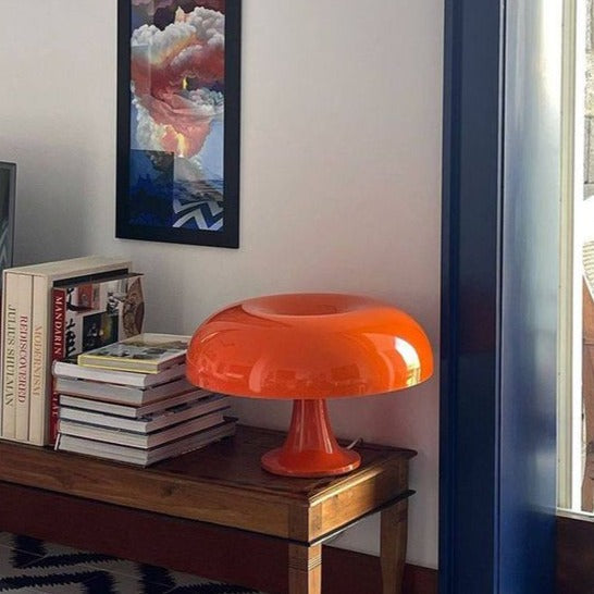 Scandinavian Mushroom Table Lamp for Soft Downward Lighting