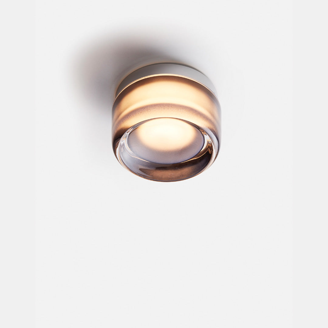 Compact Glass LED Wall Lamp With Aluminium Base For Ambient Lighting