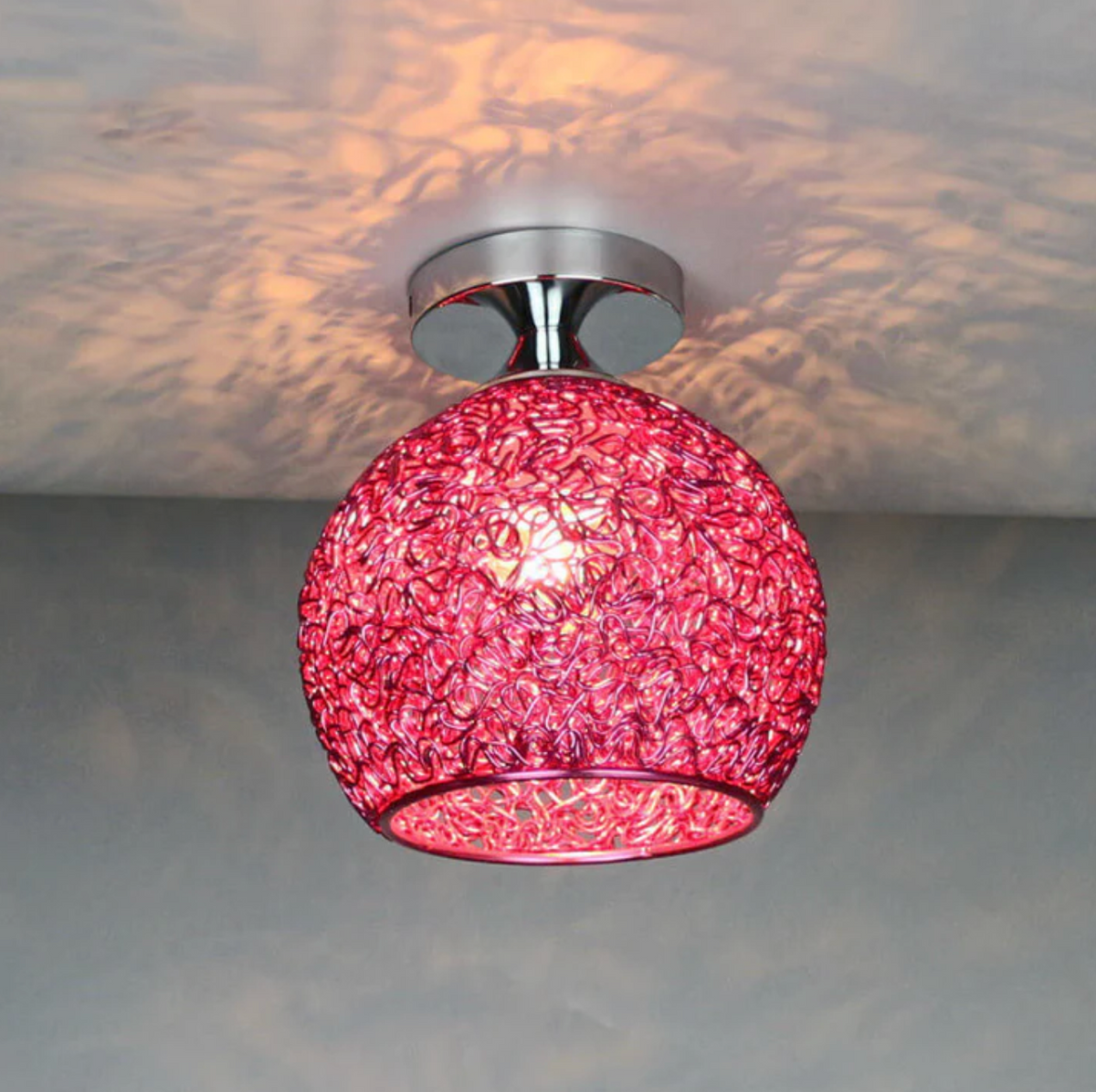 Modern Metal Globe Flush Mount Ceiling Light for Ambient Illumination