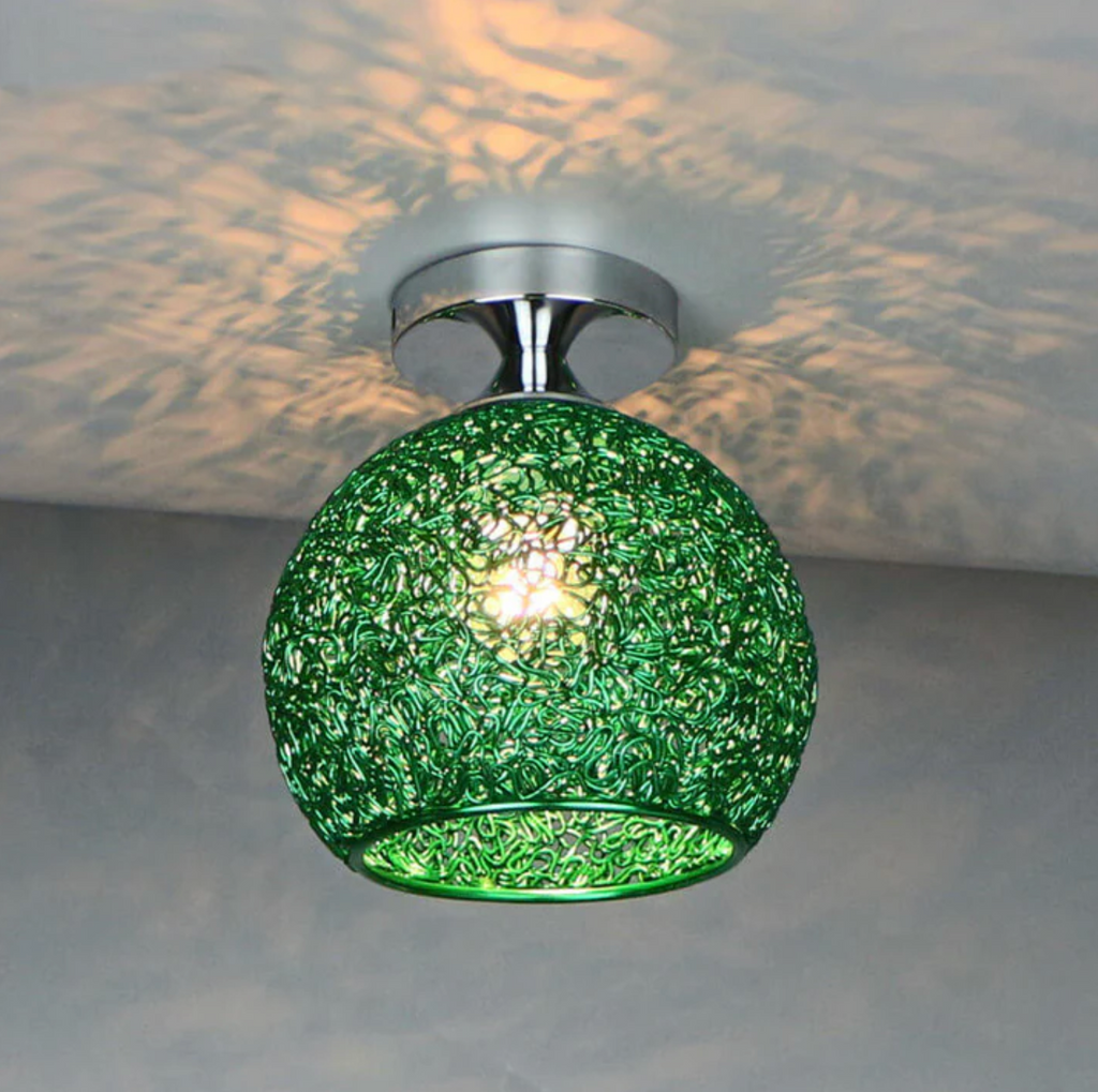 Modern Metal Globe Flush Mount Ceiling Light for Ambient Illumination