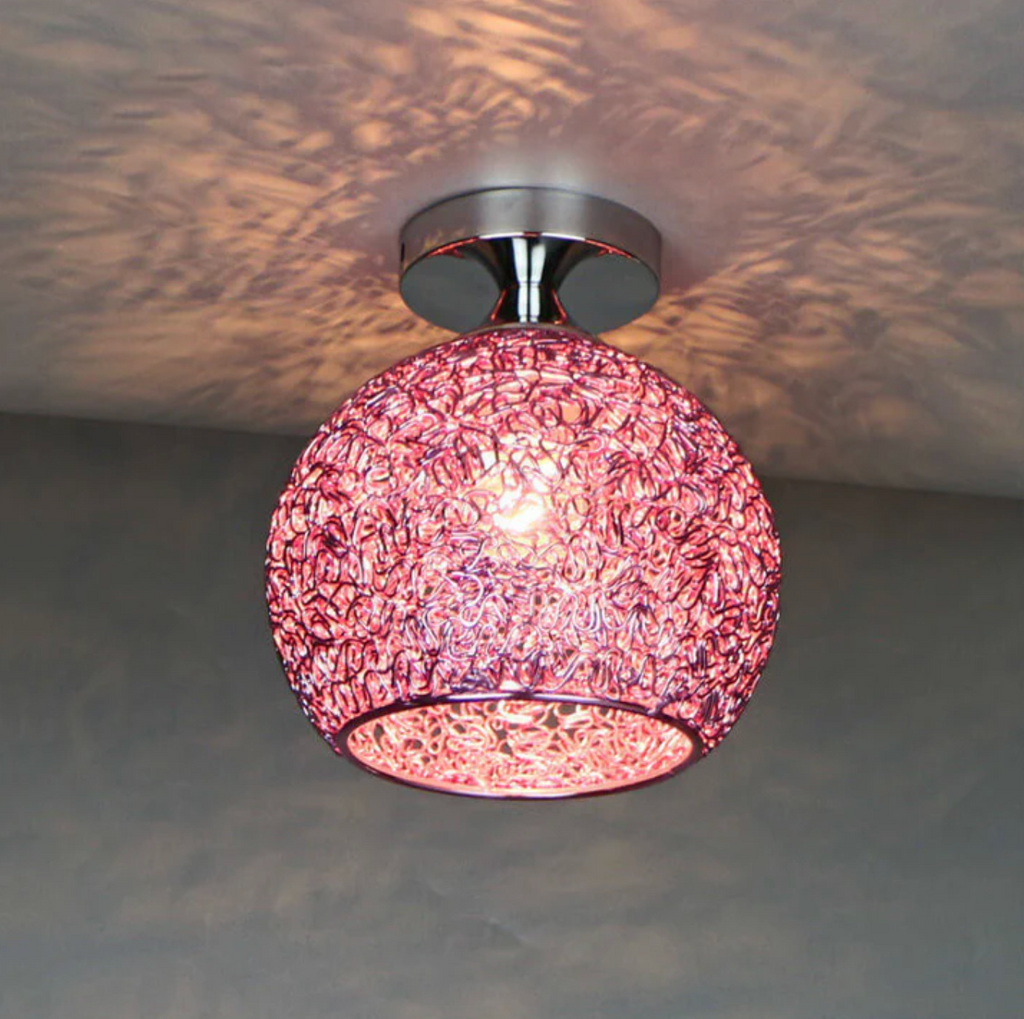 Modern Metal Globe Flush Mount Ceiling Light for Ambient Illumination