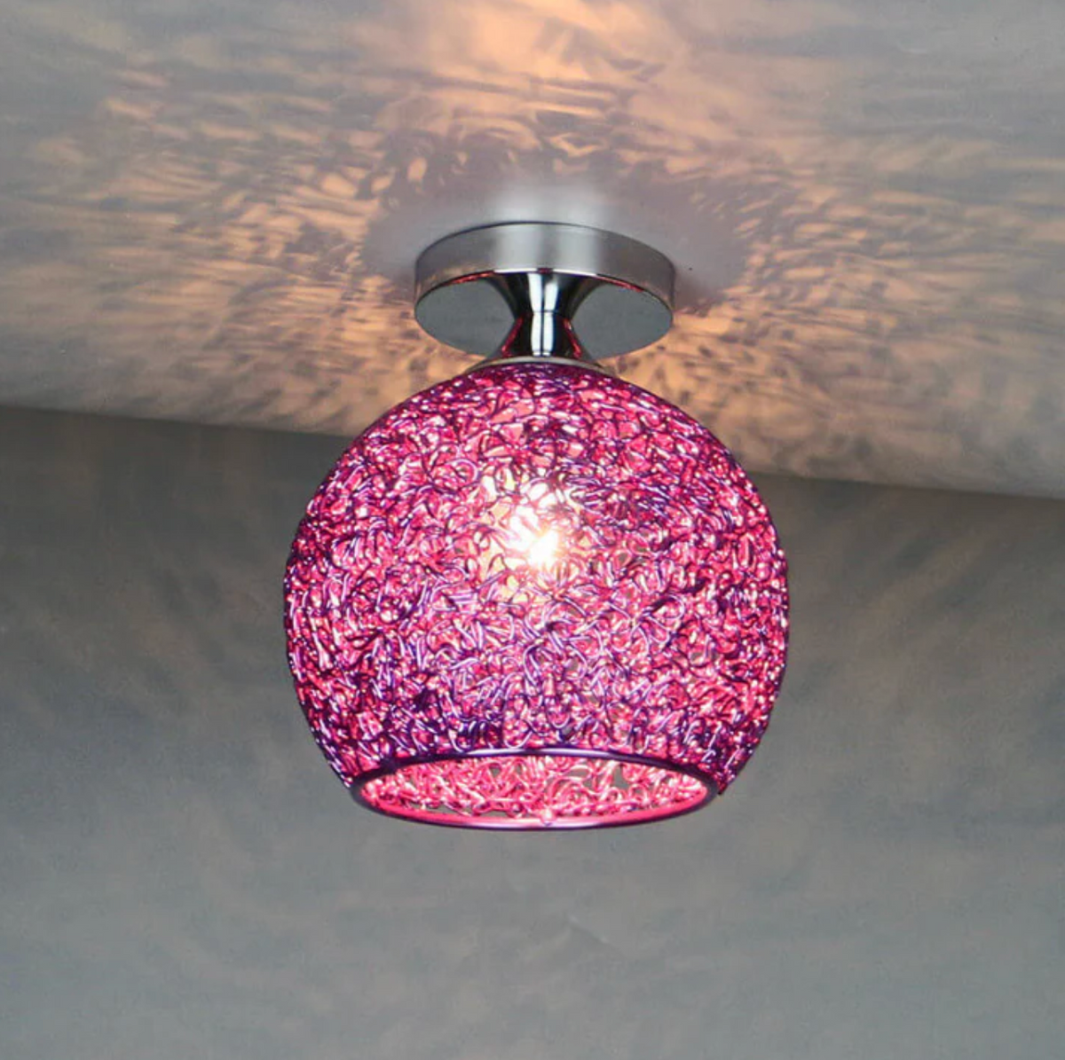 Modern Metal Globe Flush Mount Ceiling Light for Ambient Illumination