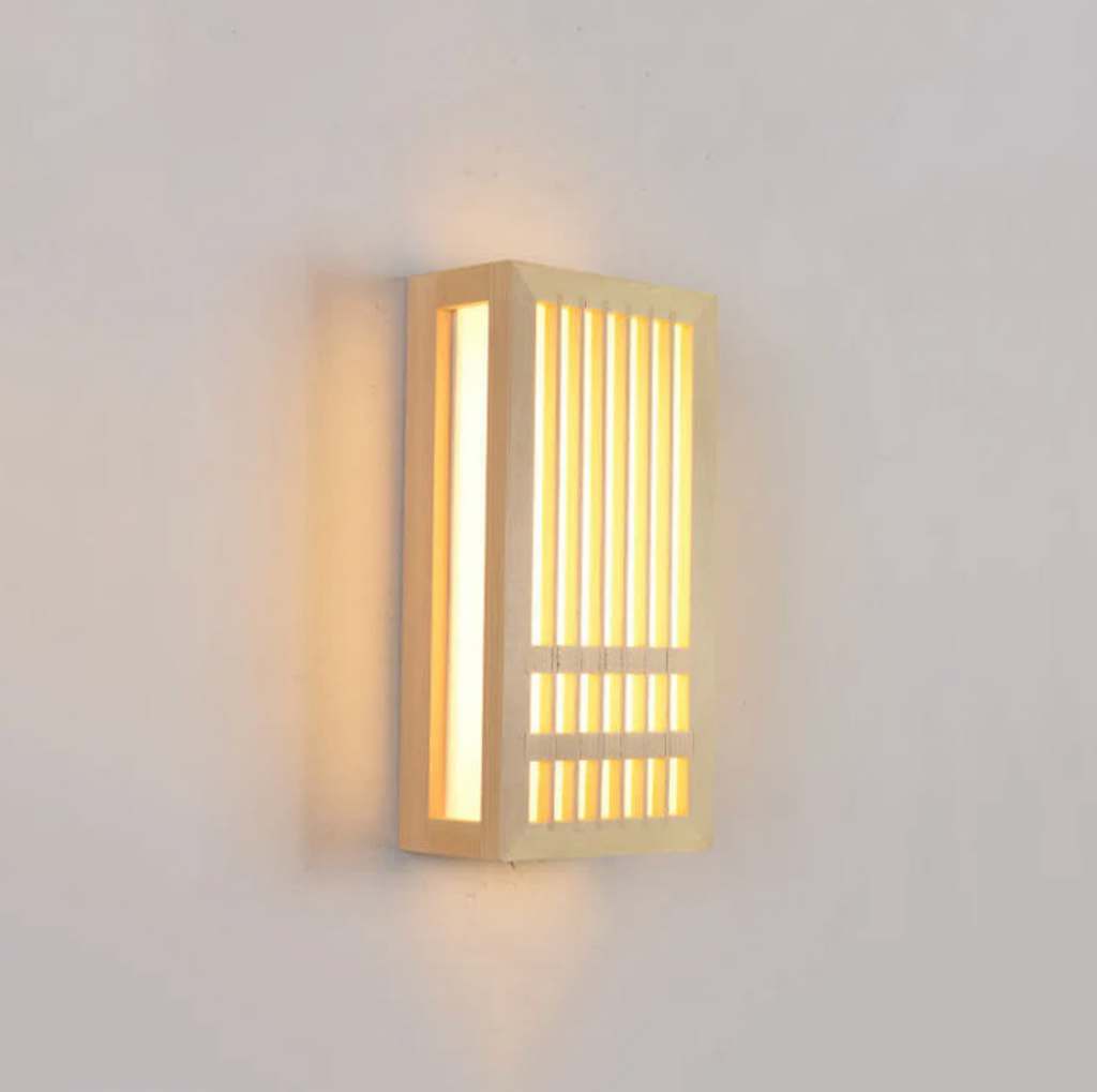 Japandi Wooden LED Wall Sconce Minimalist Ambient Lighting