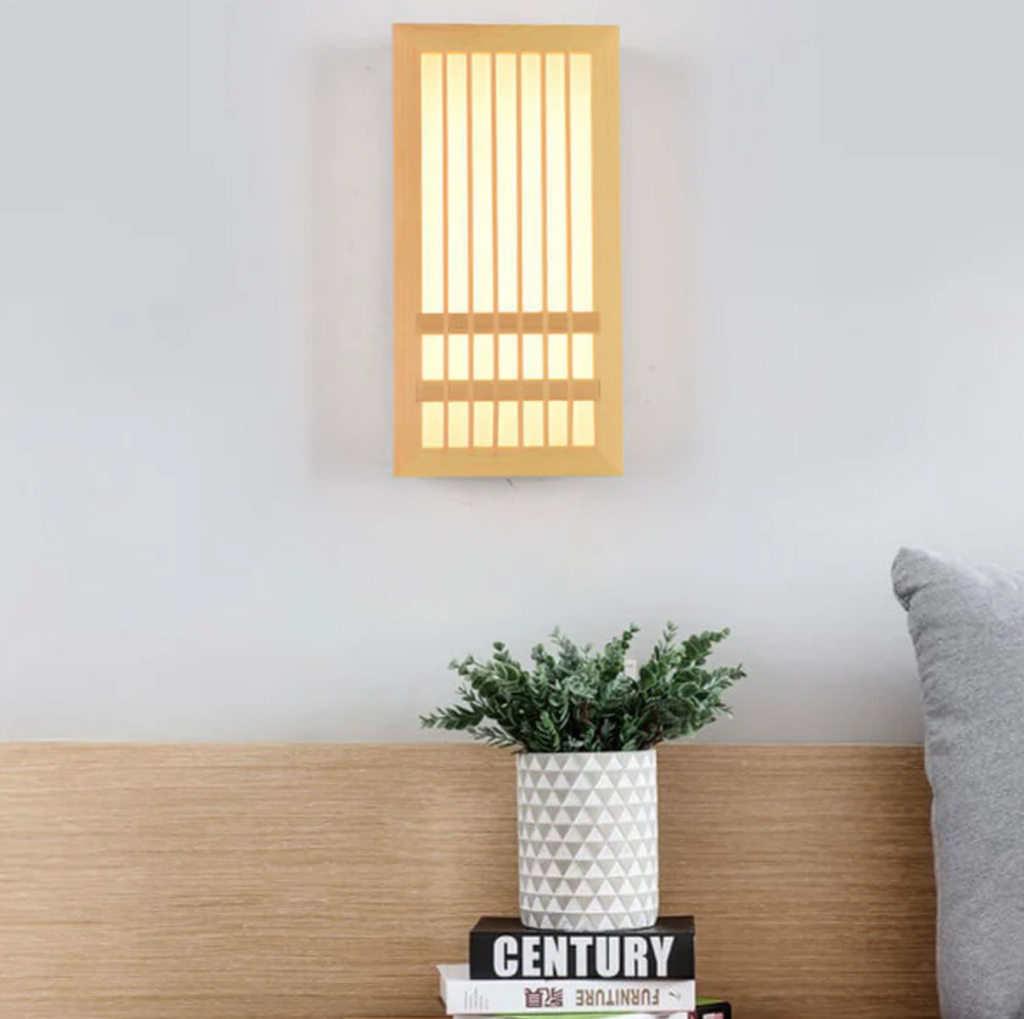 Japandi Wooden LED Wall Sconce Minimalist Ambient Lighting