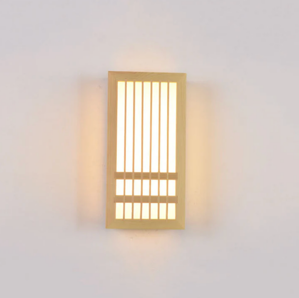 Japandi Wooden LED Wall Sconce Minimalist Ambient Lighting