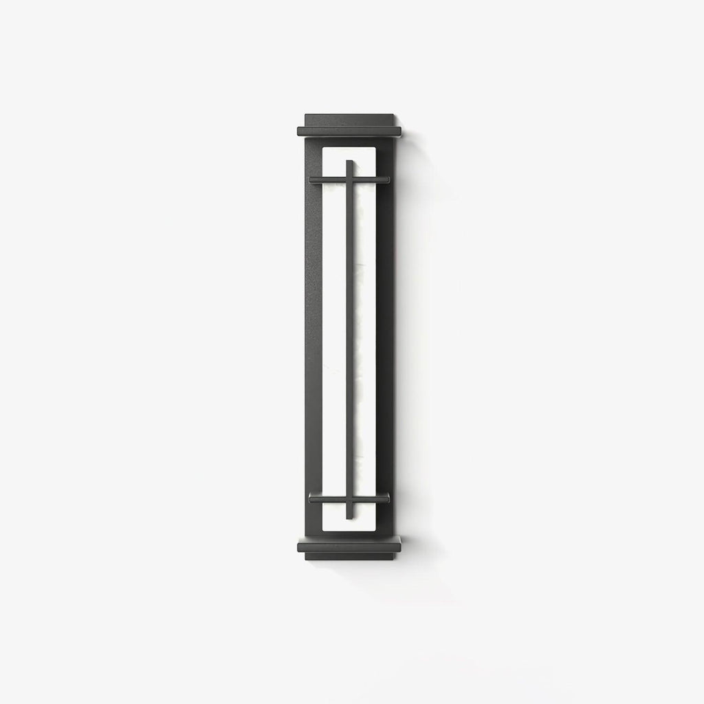 Outdoor LED Wall Light Alabaster Style Stainless Steel Exterior Lamp