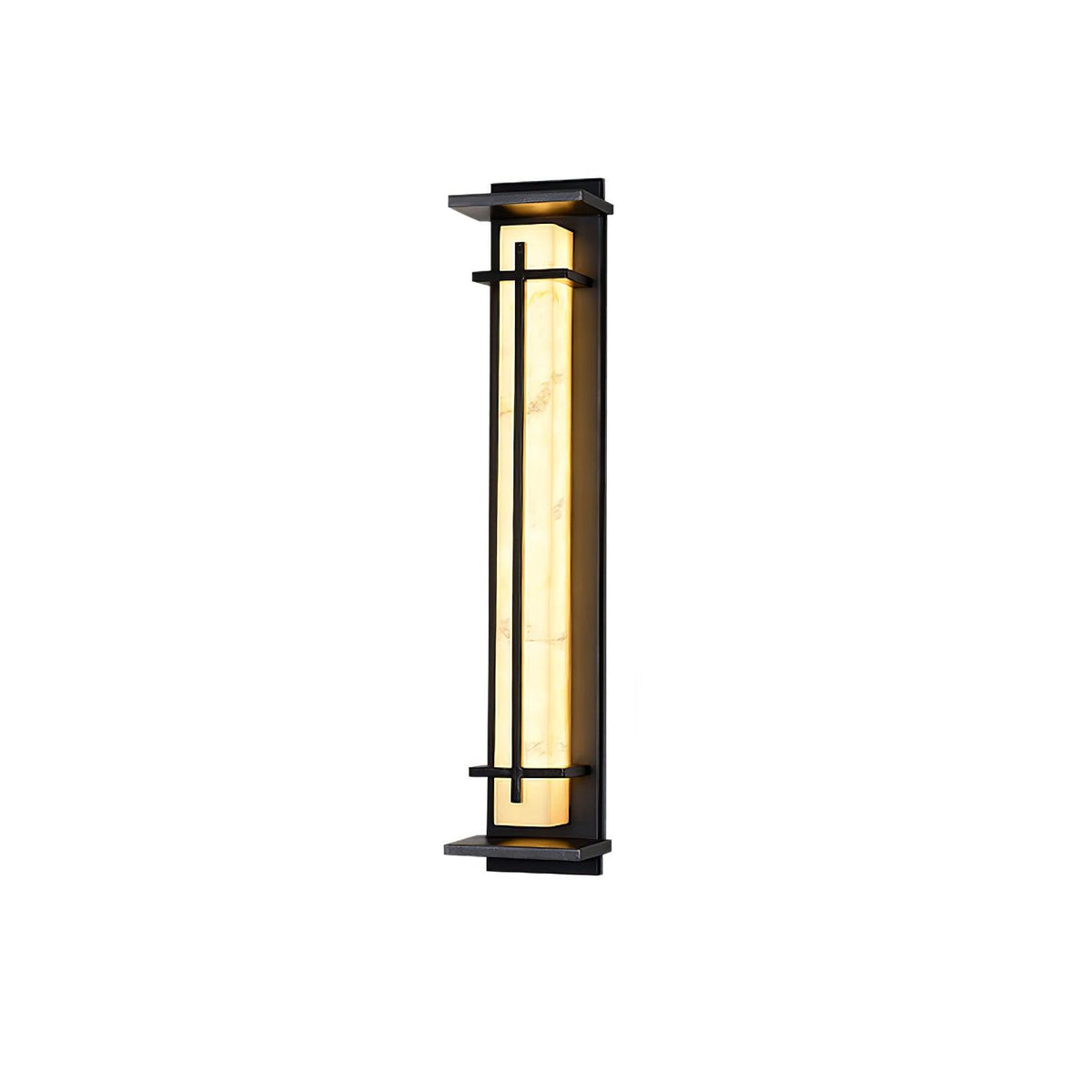 Outdoor LED Wall Light Alabaster Style Stainless Steel Exterior Lamp