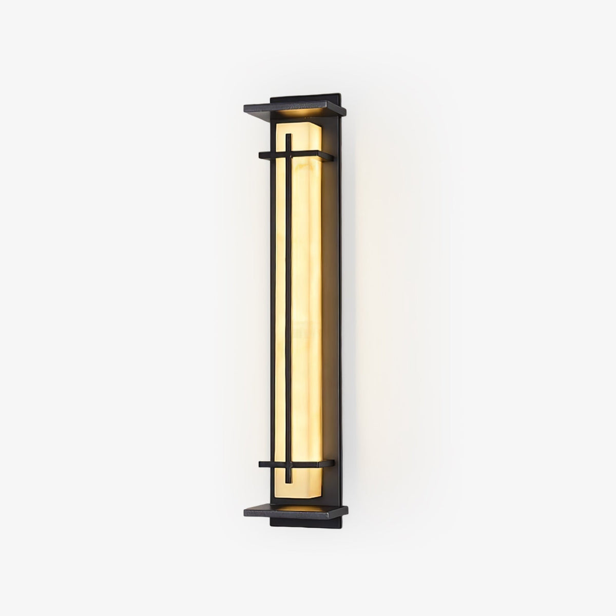 Outdoor LED Wall Light Alabaster Style Stainless Steel Exterior Lamp