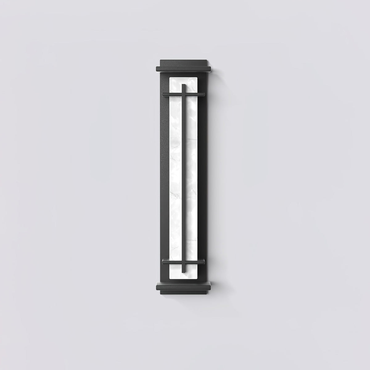 Outdoor LED Wall Light Alabaster Style Stainless Steel Exterior Lamp