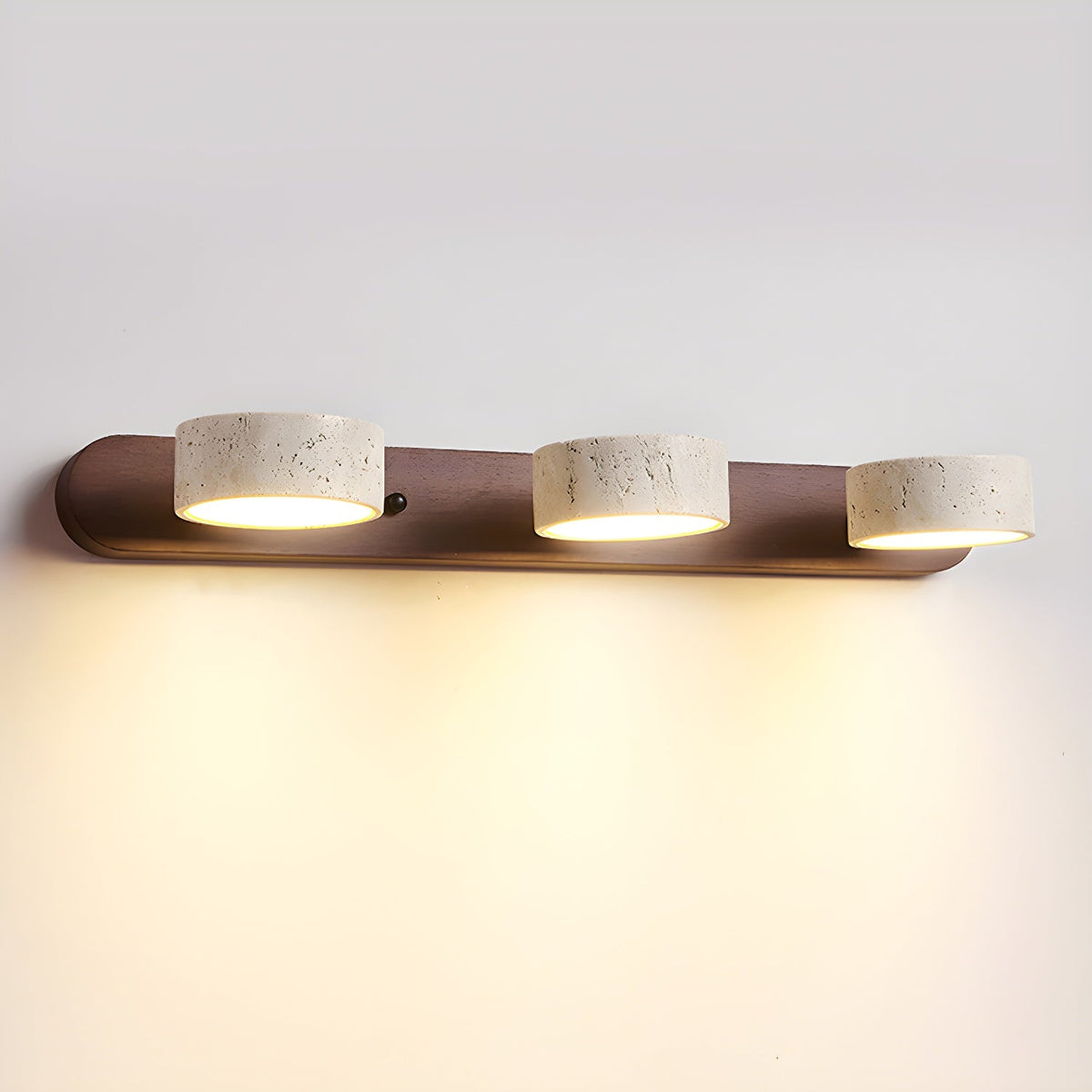 Modern Travertine Duo Wall Light for Bathroom, Hallway, or Bedroom