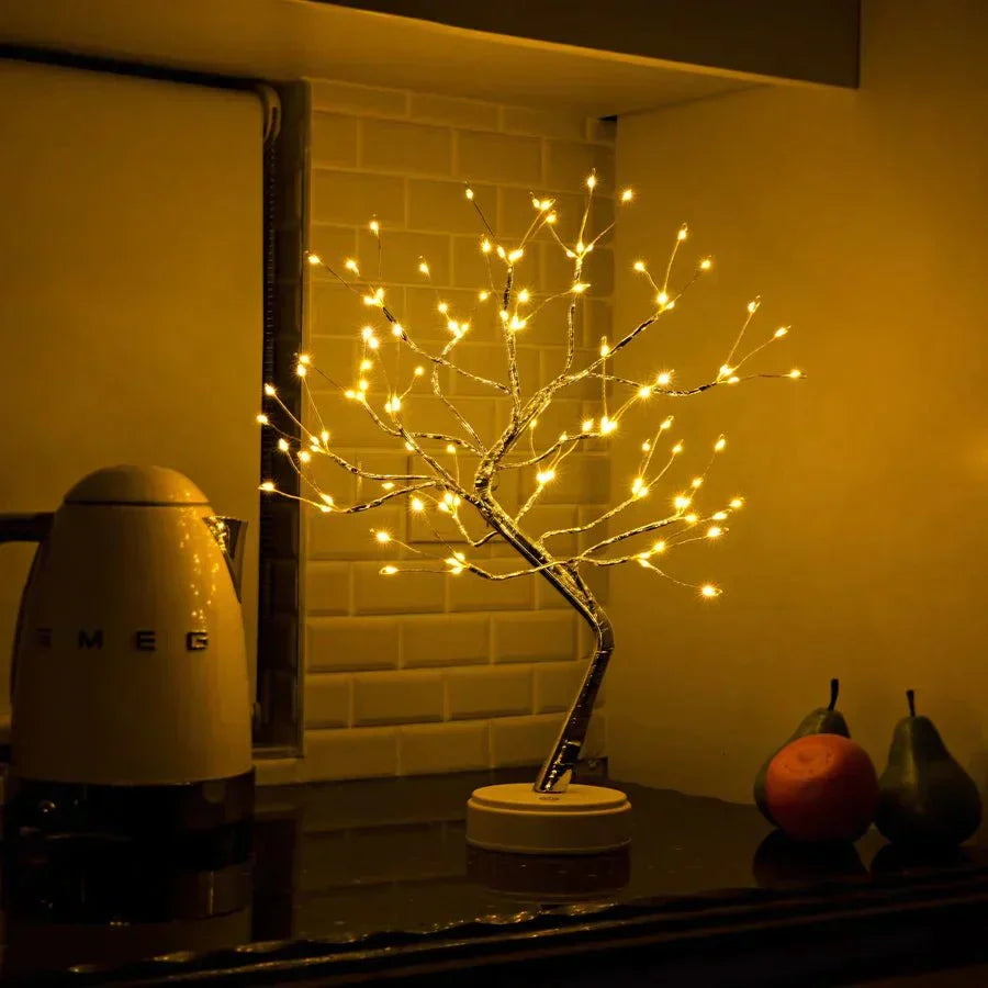 Decorative 108 LED Warm White Tree Lamp With Bendable Branches