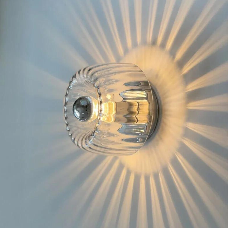 Nordic Bauhaus LED Glass Wall Light for Indoor Lighting