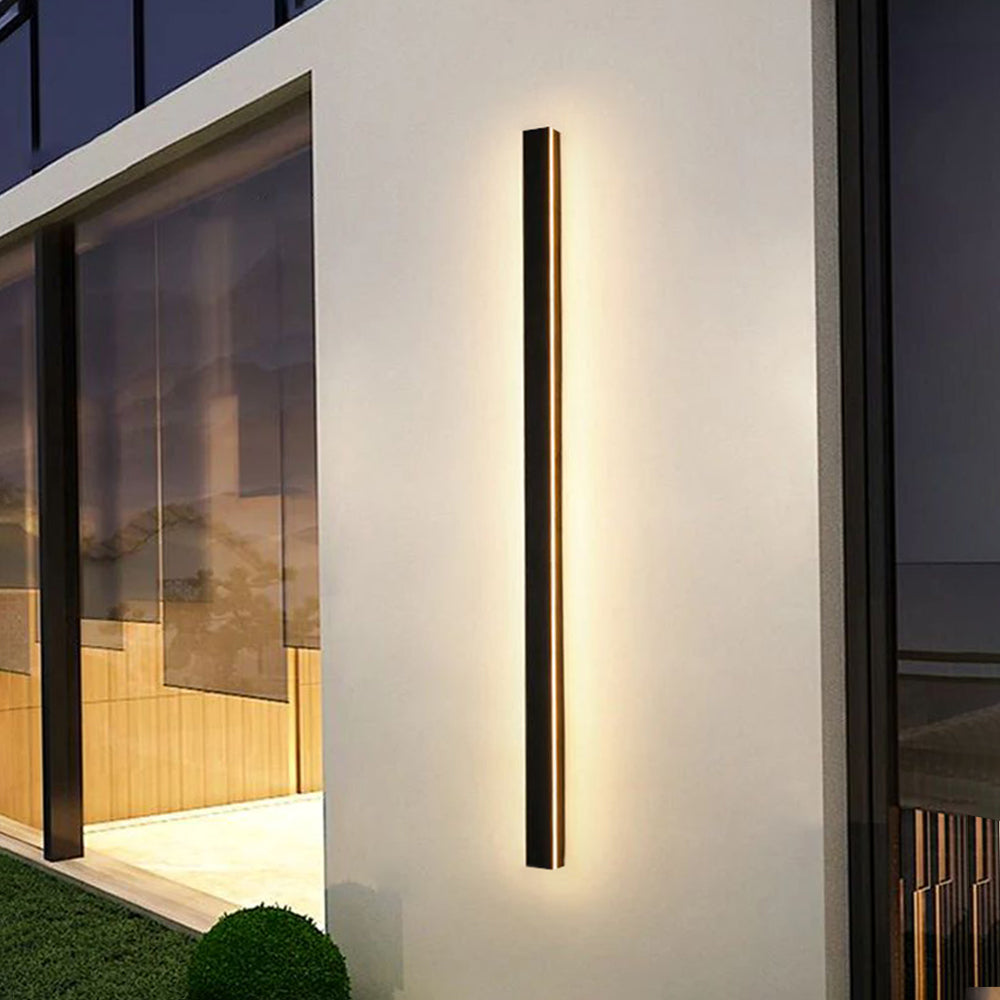 Architectural Vertical LED Wall Light Black Indoor Outdoor Lighting
