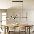 Modern Wave LED Pendant Light for Warm Ambient Illumination