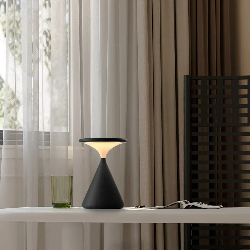 Wireless LED Table Lamp with Touch Dimmer for Ambient Lighting