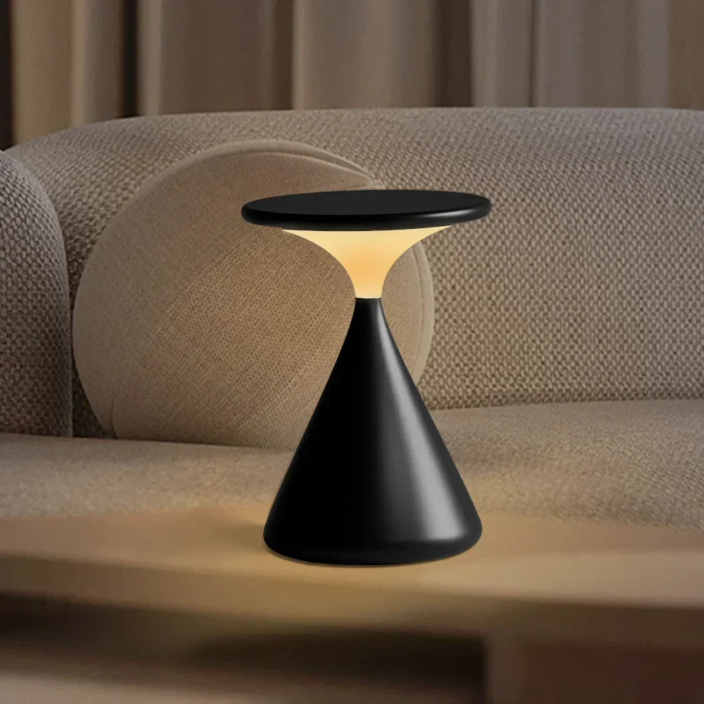 Wireless LED Table Lamp with Touch Dimmer for Ambient Lighting