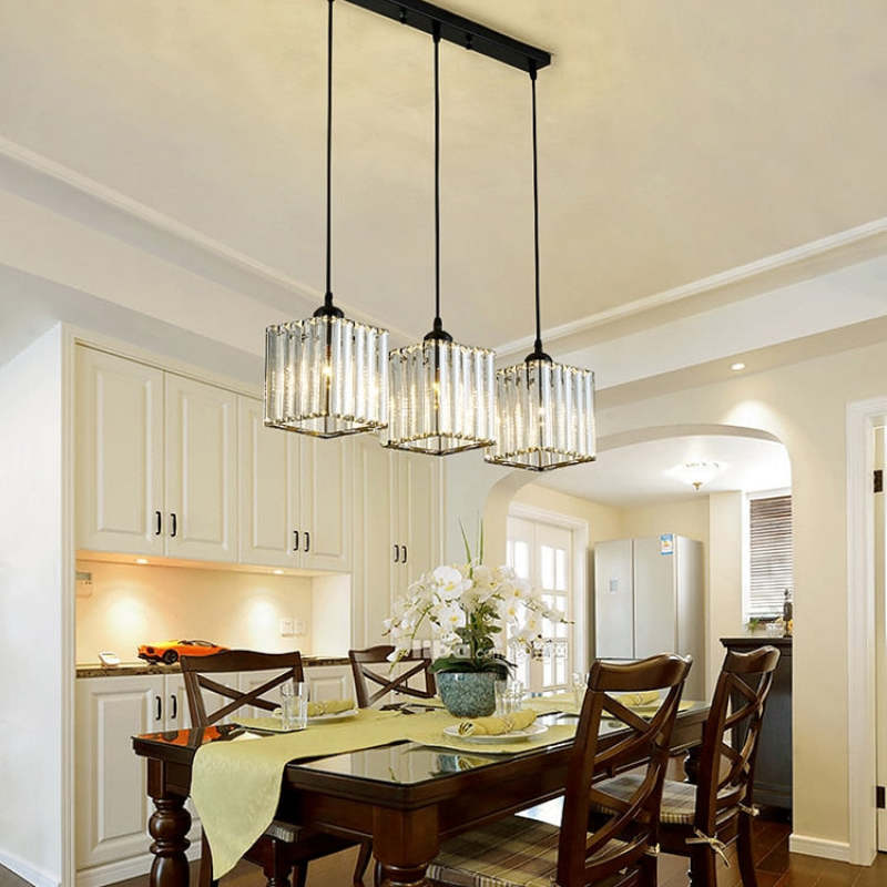 Cluster Pendant Light with Ribbed Cylindrical Glass Shades for Dining Areas
