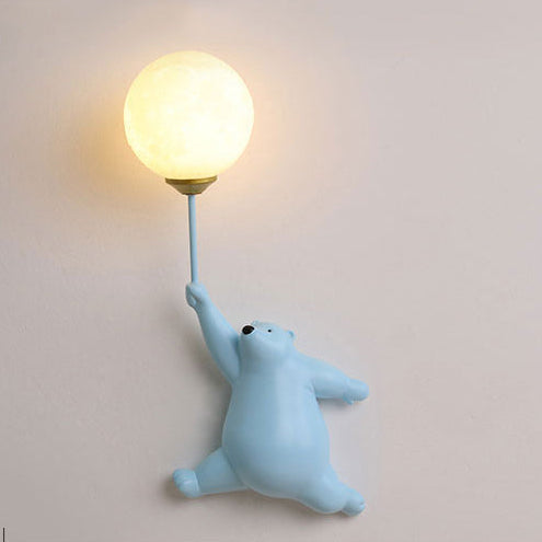 Bear Balloon Wall Lamp for Kids Room Decorative Wall Lighting
