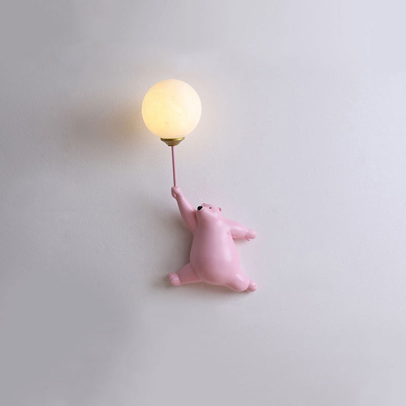 Bear Balloon Wall Lamp for Kids Room Decorative Wall Lighting